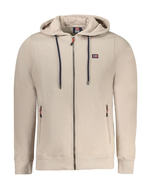 Beige Cotton Sweatshirt