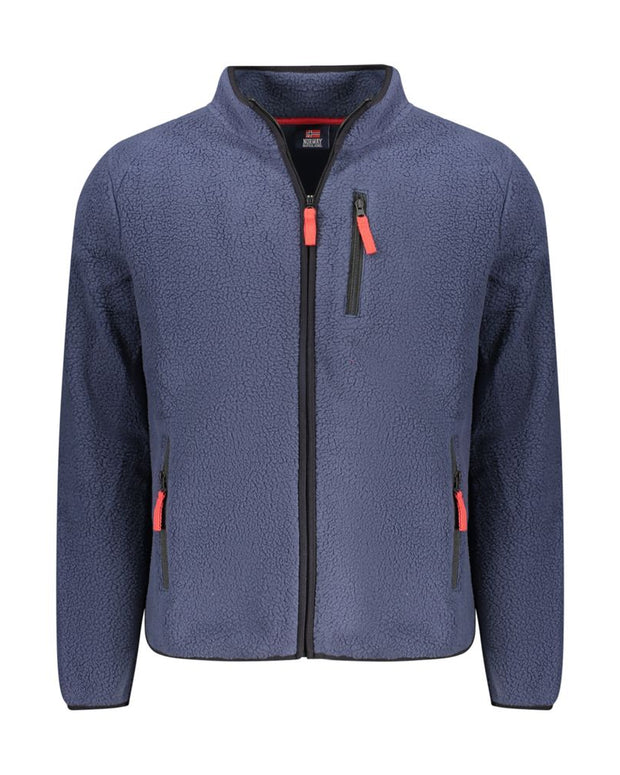 Blue Polyester Sweatshirt