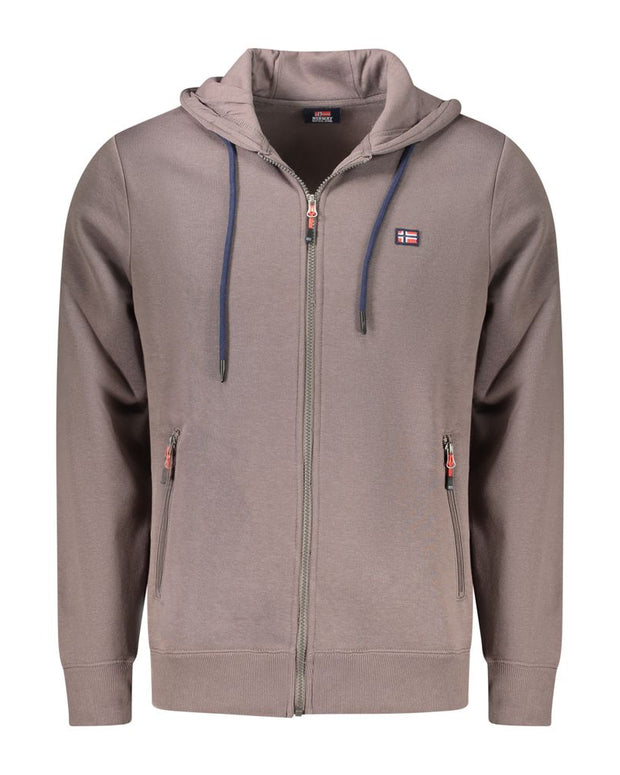 Brown Cotton Sweatshirt