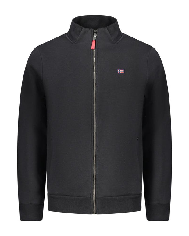 Black Cotton Sweatshirt