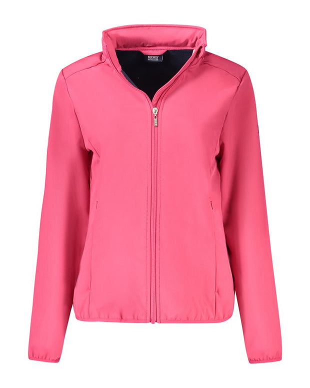 Pink Polyester Jackets & Coat
