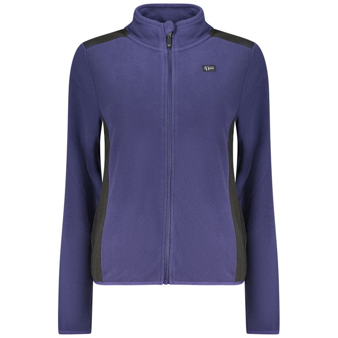 Blue Polyester Sweatshirt