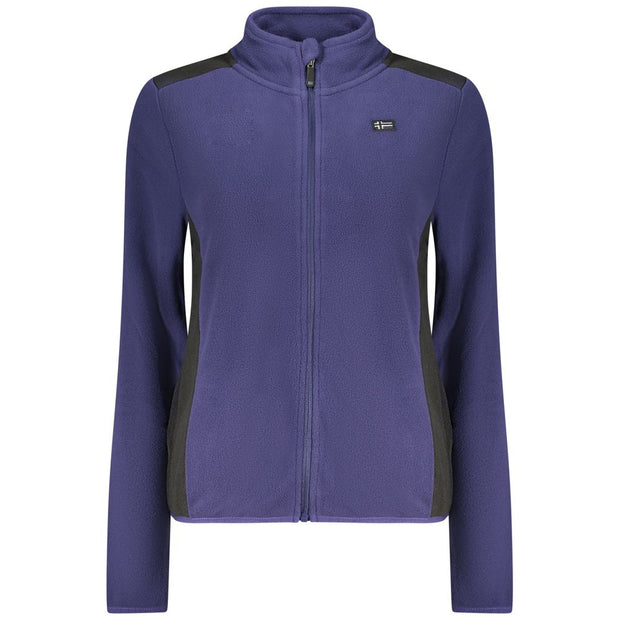 Blue Polyester Sweatshirt