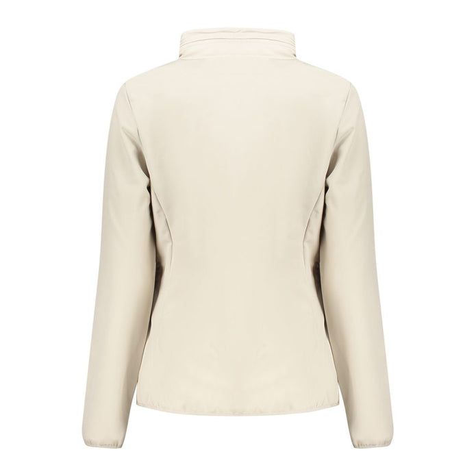 Beige Polyester Jackets & Coat
