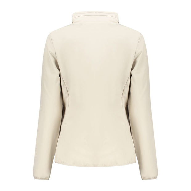 Beige Polyester Jackets & Coat