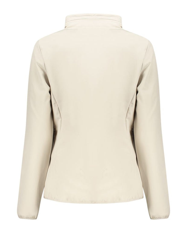 Beige Polyester Jackets & Coat