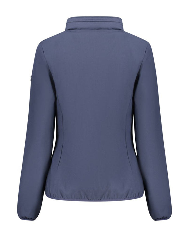 Blue Polyester Jackets & Coat