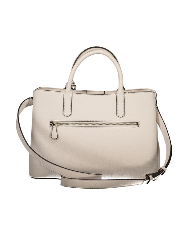 Beige Polyethylene Handbag