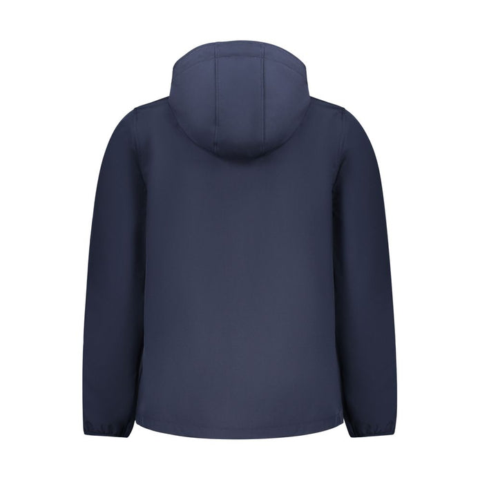 Blue Polyester Jackets & Coat