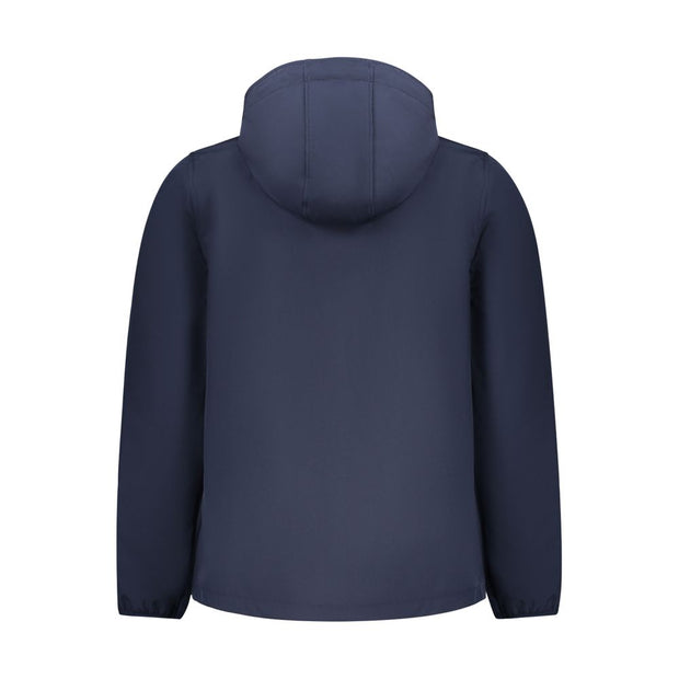 Blue Polyester Jackets & Coat