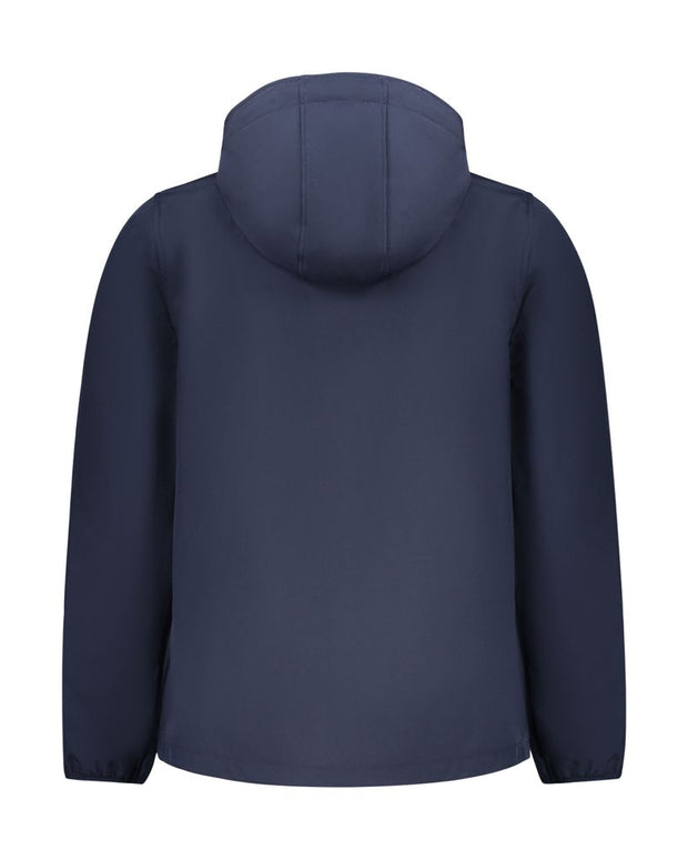 Blue Polyester Jackets & Coat