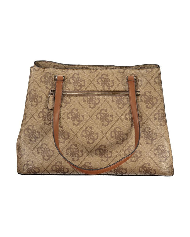 Beige Polyethylene Handbag