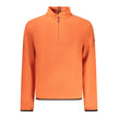 Orange Polyester Men Sweater