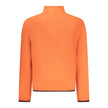 Orange Polyester Men Sweater