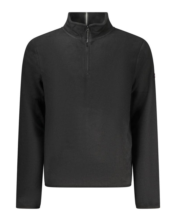 Black Polyester Men Sweater