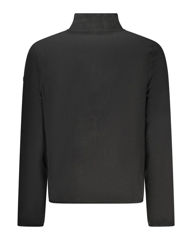 Black Polyester Men Sweater