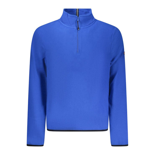 Blue Polyester Men Sweater