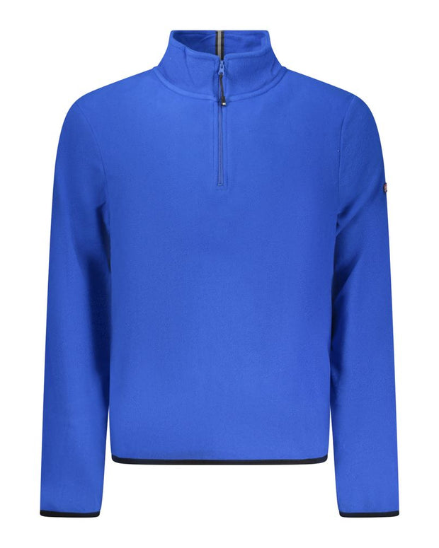 Blue Polyester Men Sweater