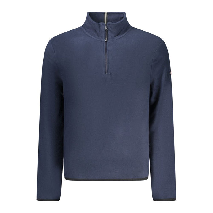 Blue Polyester Men Sweater