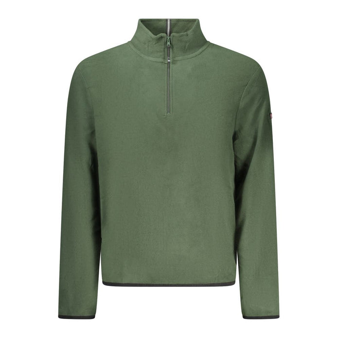 Green Polyester Men Sweater