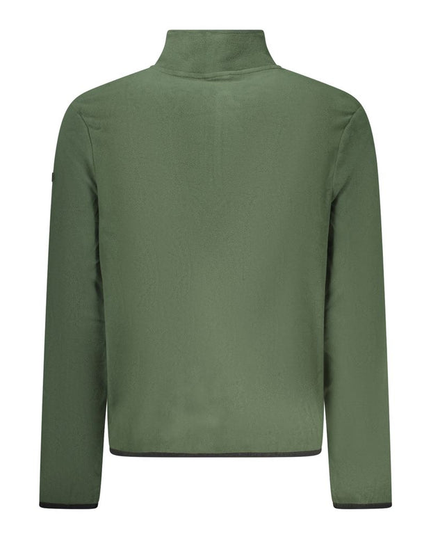 Green Polyester Men Sweater