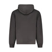 Black Cotton Men Sweater Hoodie