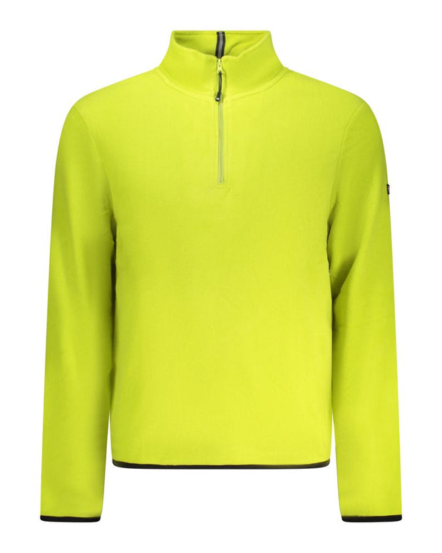 Green Polyester Men Sweater