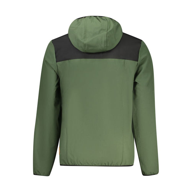 Green Polyester Men's Jacket