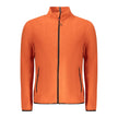 Orange Polyester Men Sweater