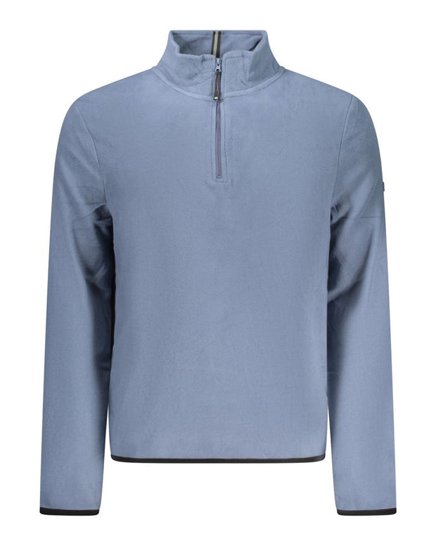 Blue Polyester Men Sweater