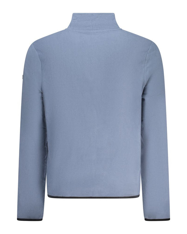 Blue Polyester Men Sweater