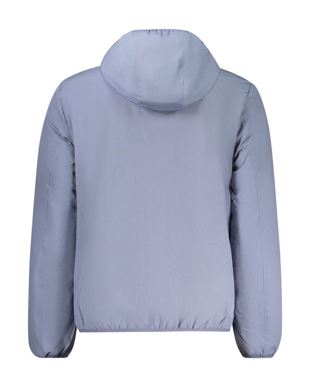 Blue Polyester Men's Jacket