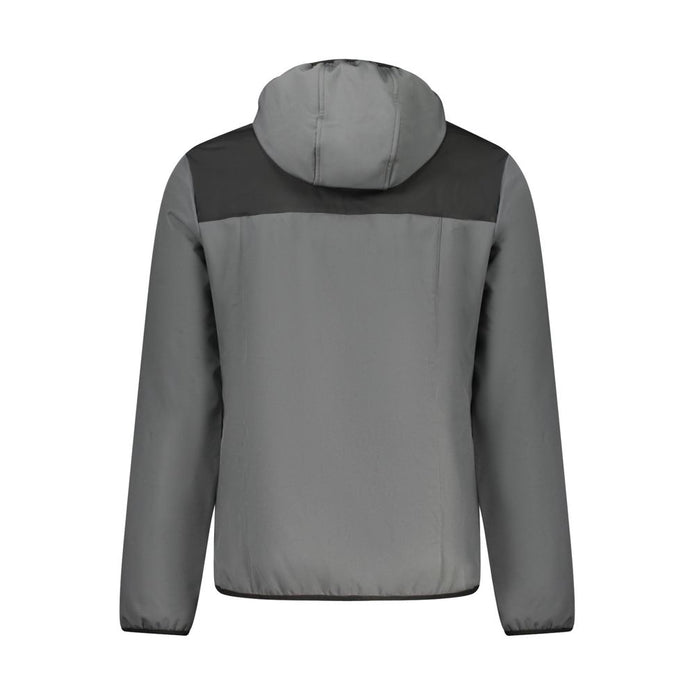 Gray Polyester Men's Jacket
