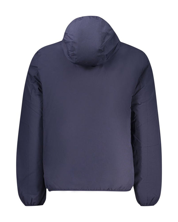 Blue Polyester Men's Jacket