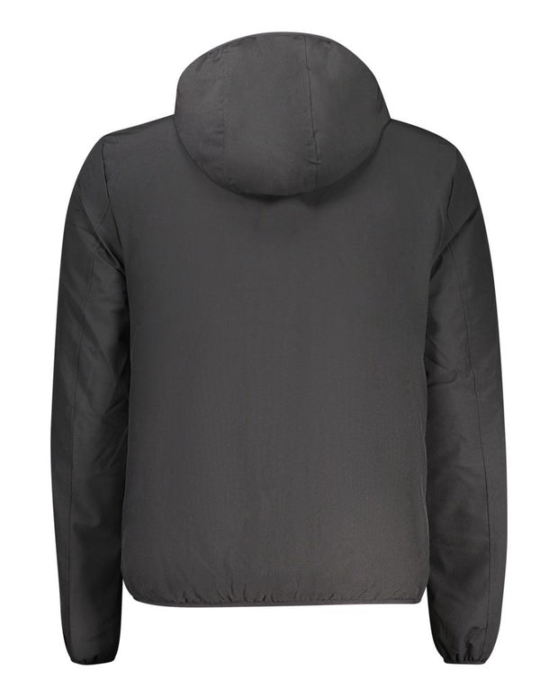 Black Polyester Men's Jacket