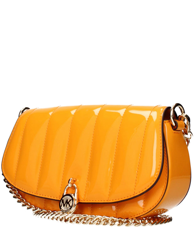 Orange Leather Crossbody Bags