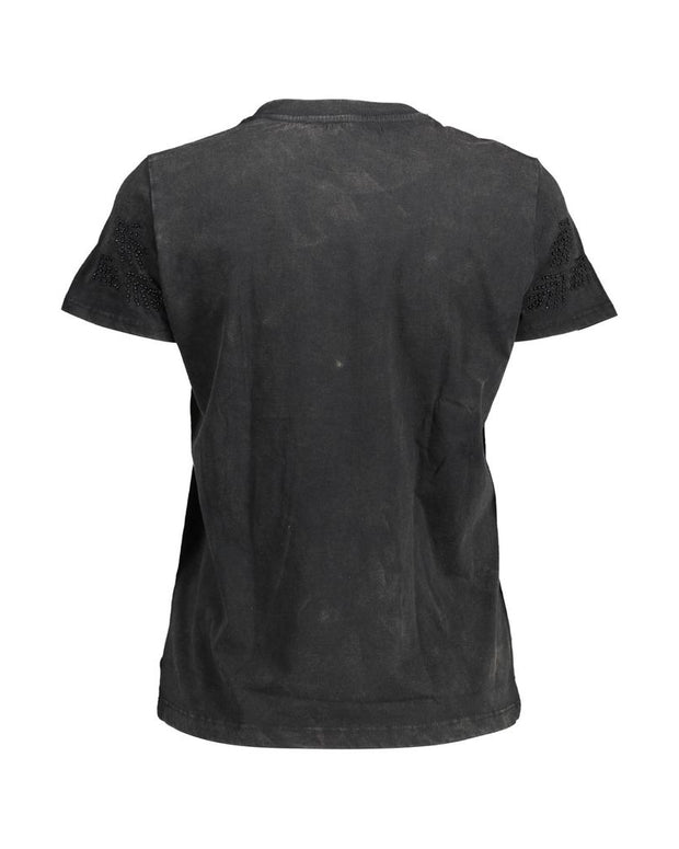 Black Cotton T-Shirt