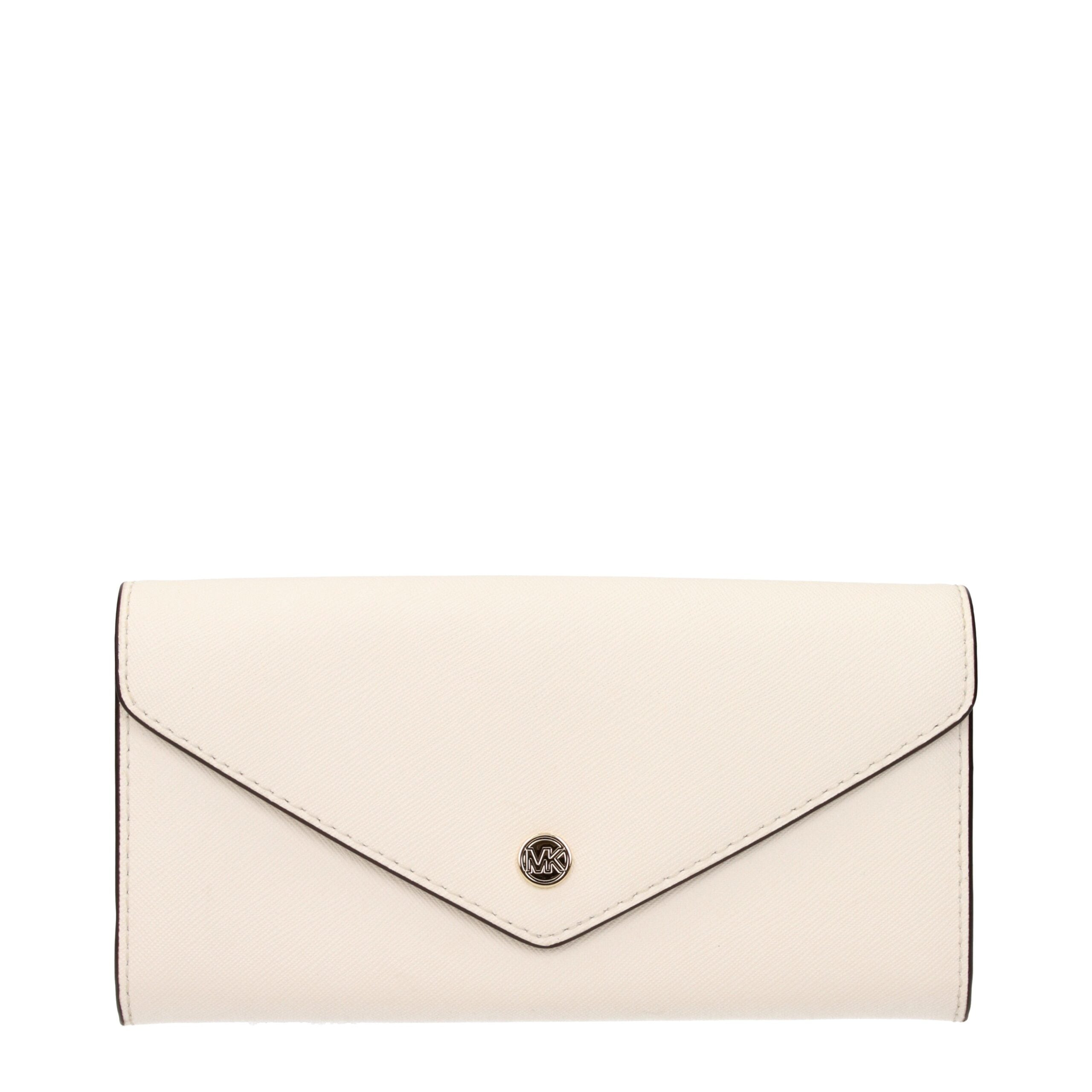 Beige Leather Wallets