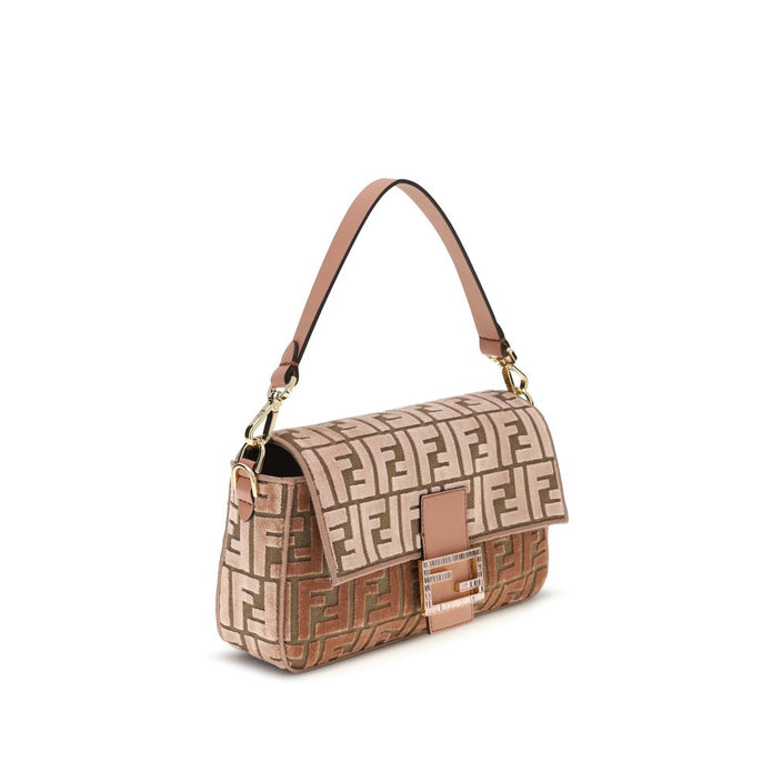 Baguette velvet Shoulder Bag