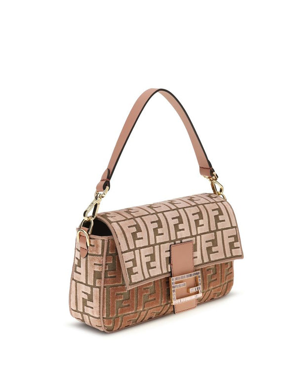 Baguette velvet Shoulder Bag