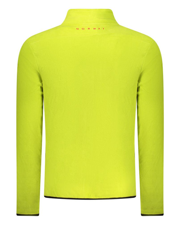 Green Polyester Men Sweater