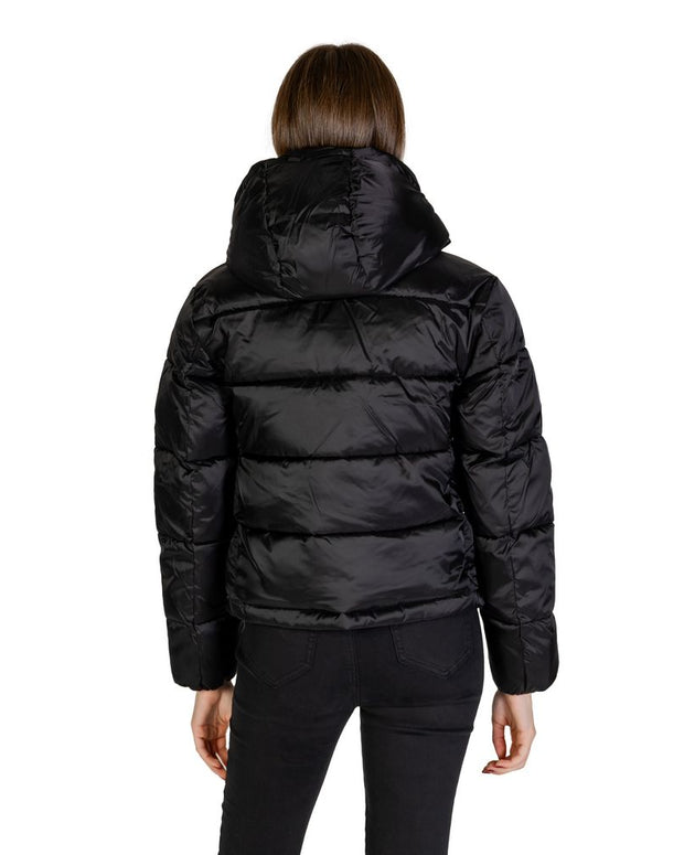 Black Nylon Jackets & Coat