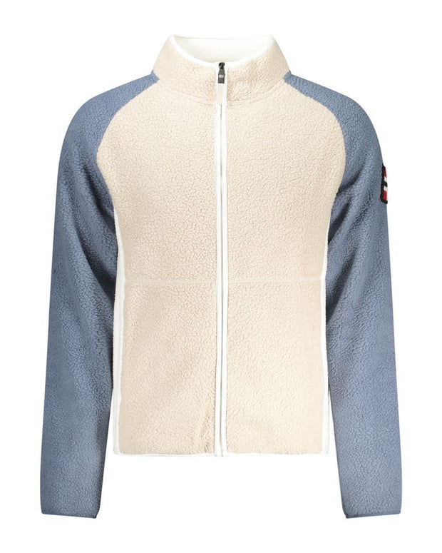 Beige Polyester Men Sweater