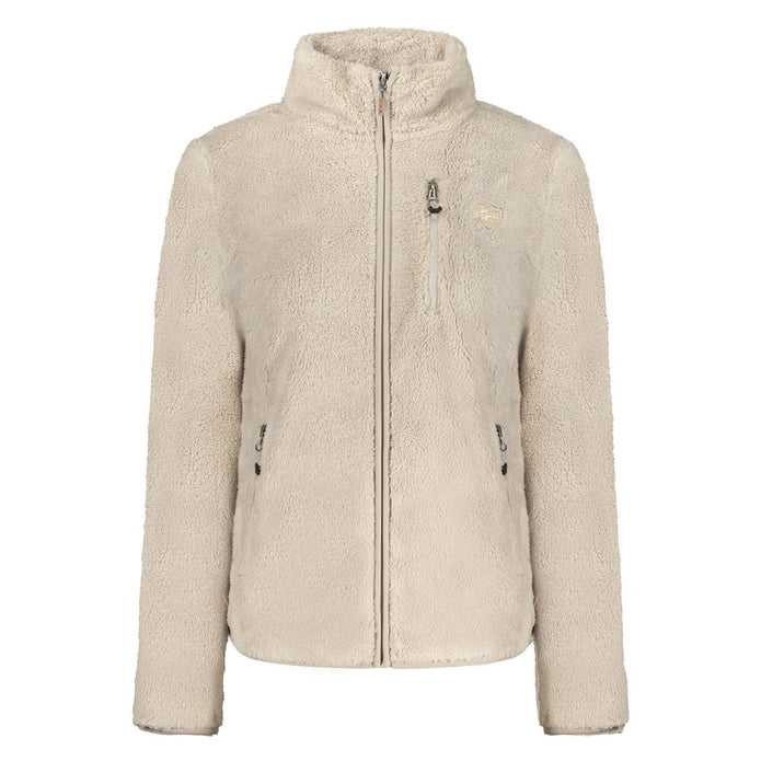 Beige Polyester Women Sweater