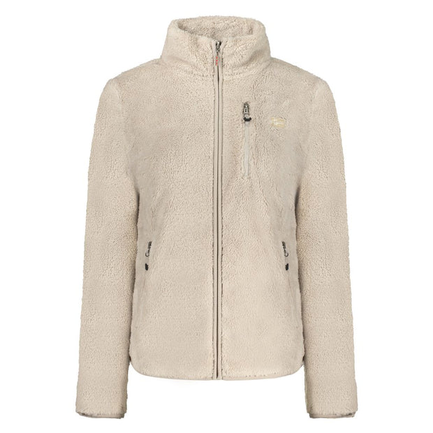 Beige Polyester Women Sweater