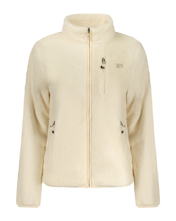 White Polyester Women Sweater