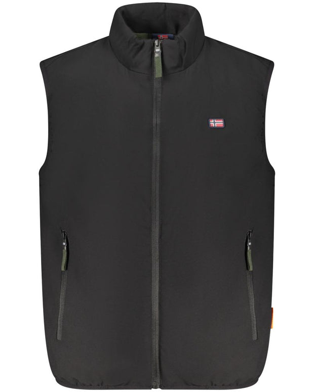 Black Polyester Men's Jacket