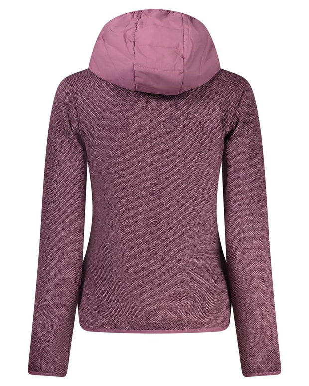 Purple Polyester Women Jacket