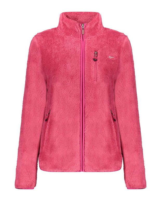 Pink Polyester Women Sweater