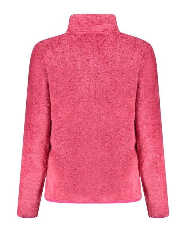 Pink Polyester Women Sweater